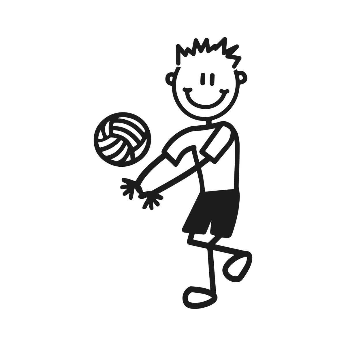 Bambino pallavolo - Adesivi Famiglia