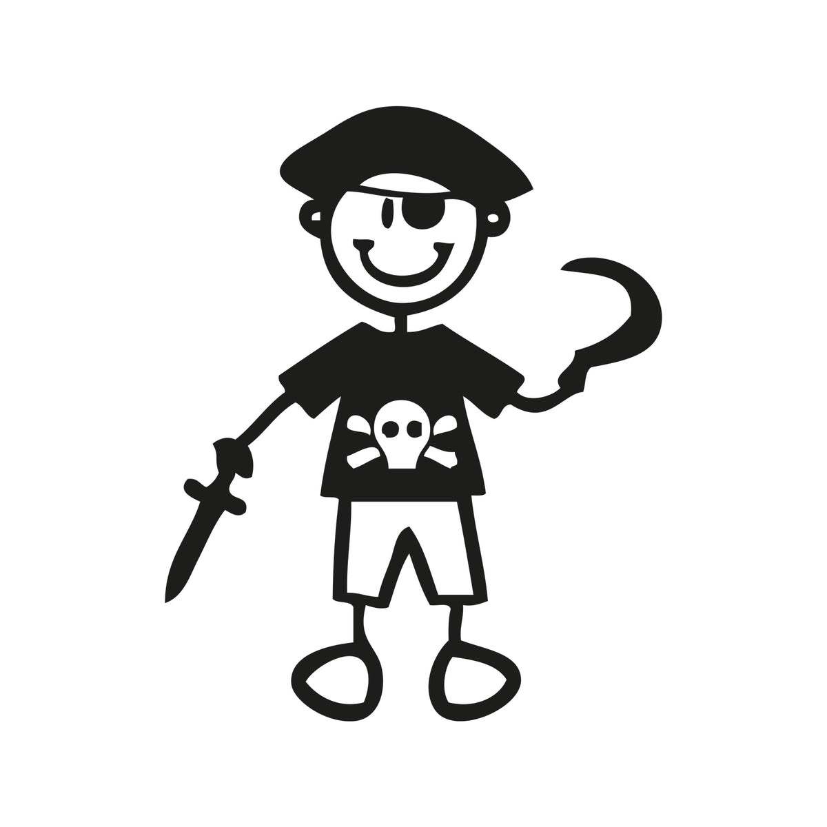 Bambino pirata - Adesivi Famiglia
