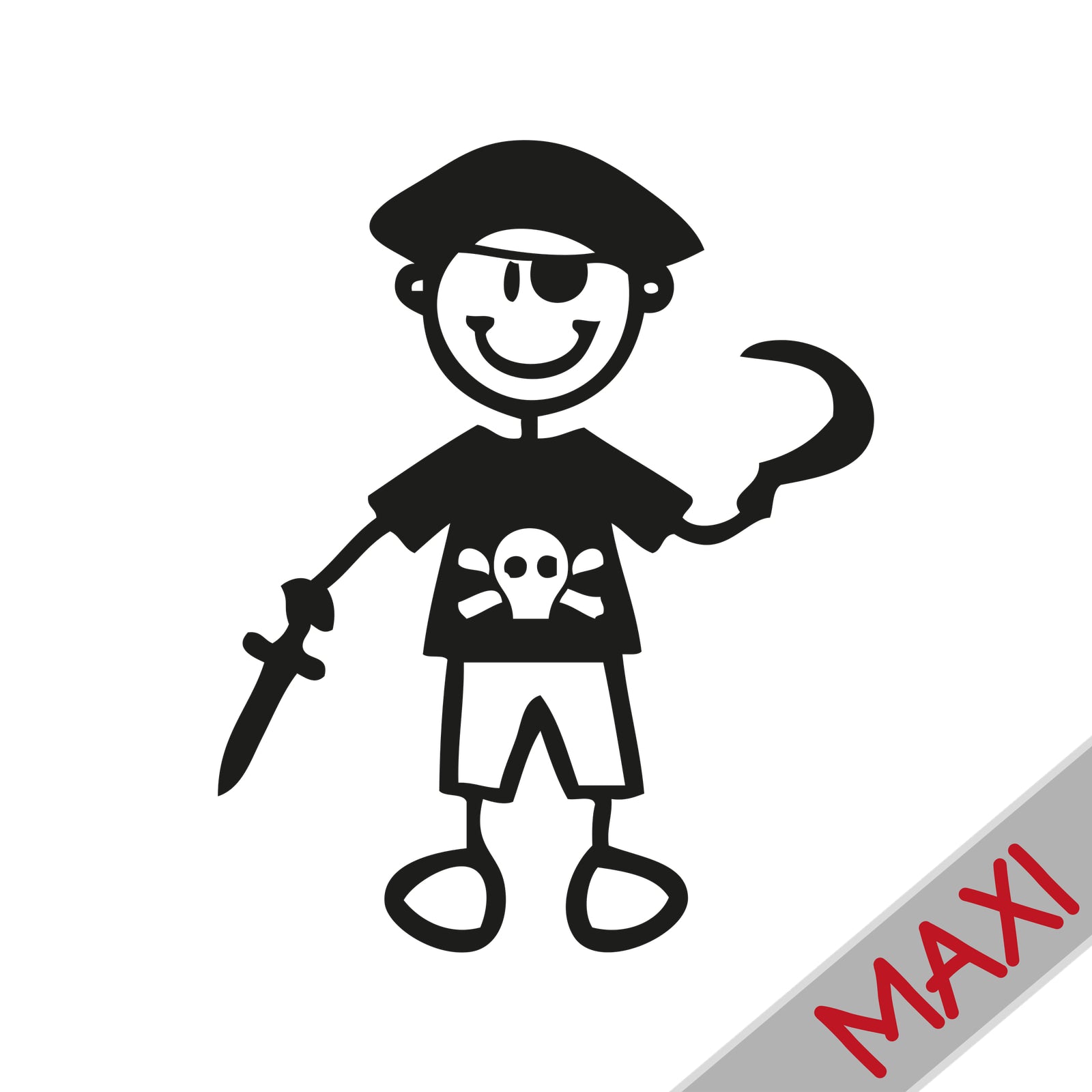 Bambino pirata - Maxi Adesivi Famiglia per Camper