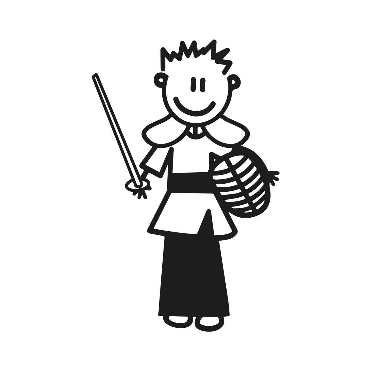 Bambino samurai - Adesivi Famiglia