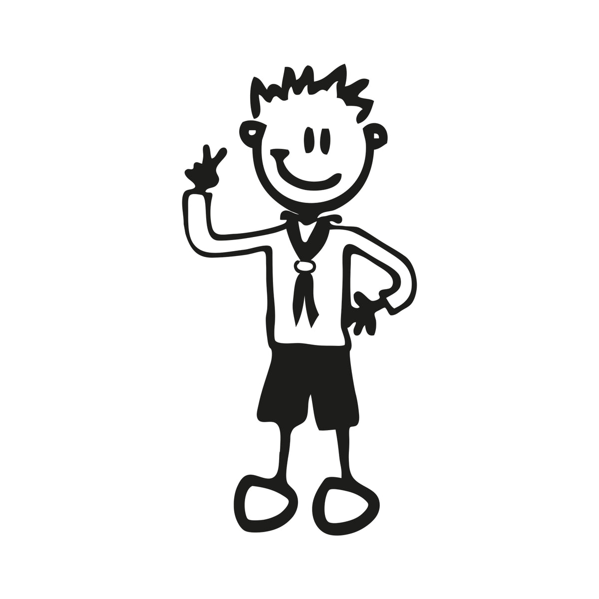 Bambino scout - Adesivi Famiglia