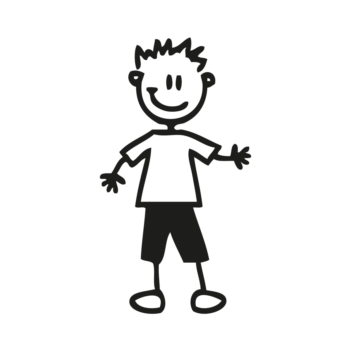 Bambino sportivo - Adesivi Famiglia