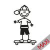 Bambino su skateboard