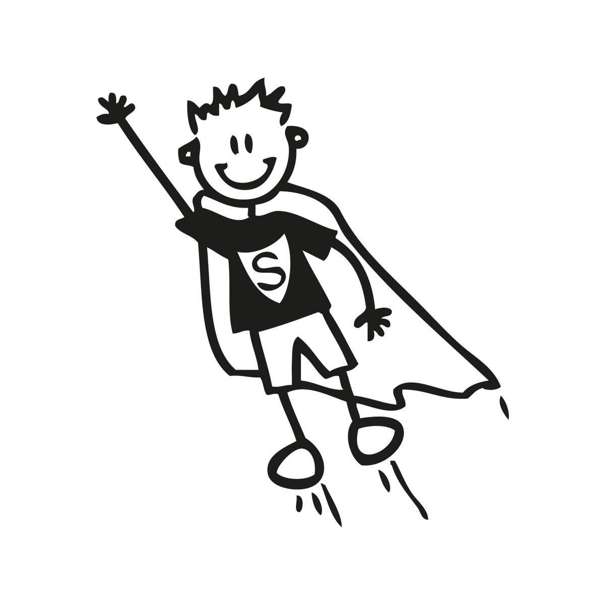 Bambino supereroe - Adesivi Famiglia