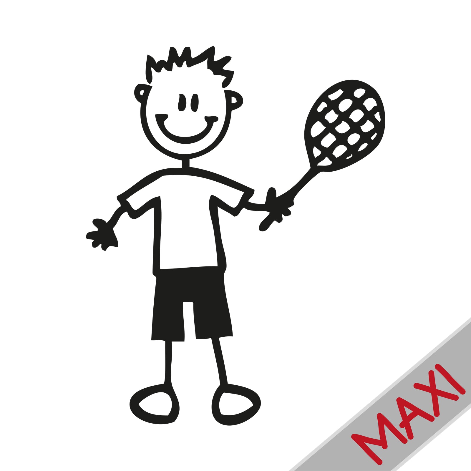 Bambino tennista - Maxi Adesivi Famiglia per Camper