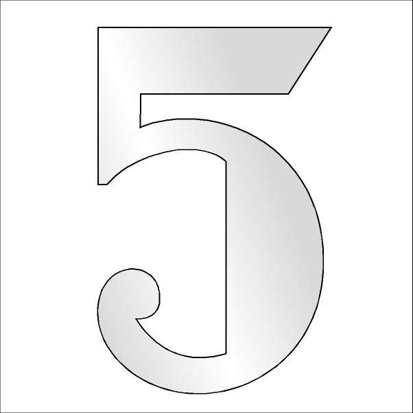 Numero civico in alluminio