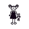 Bambina con orsacchiotto