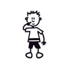 Bambino con dita nel naso