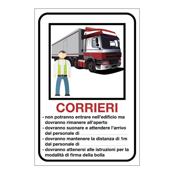 Adesivo per corrieri personalizzabile