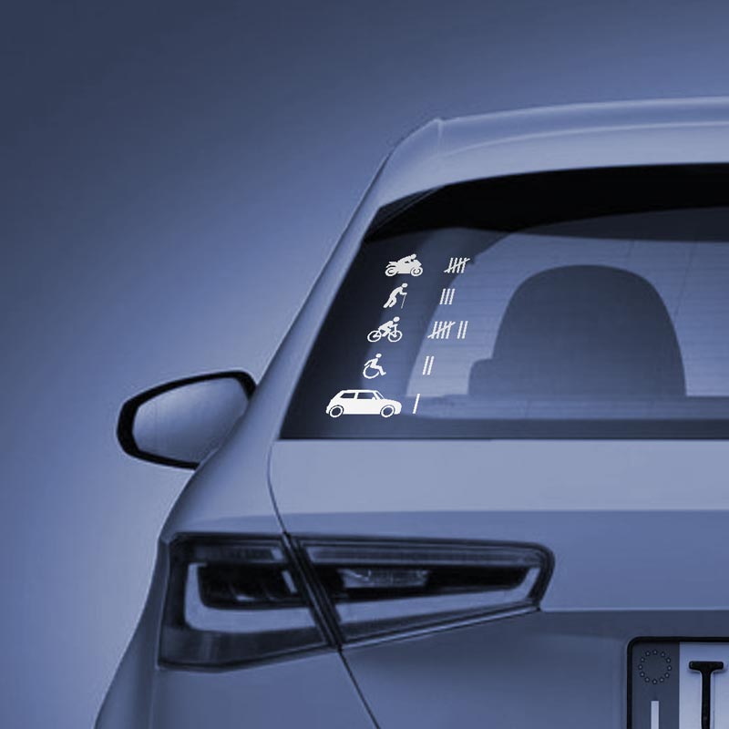 Adesivo "Conteggio incidenti"