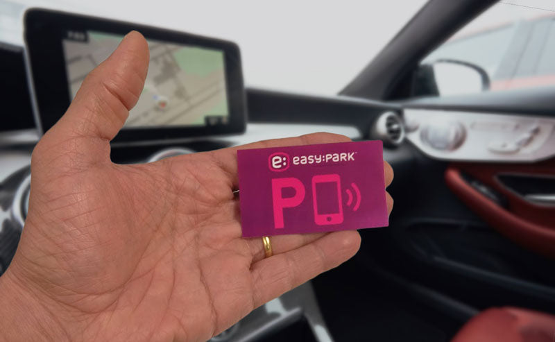 Adesivo "EasyPark" (per interno vetro)