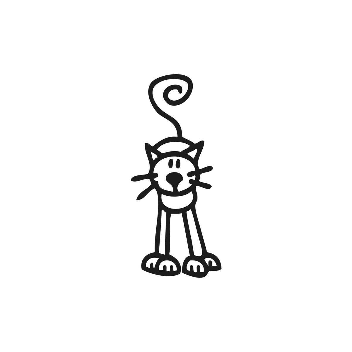 Gatto 2 - Adesivi Famiglia
