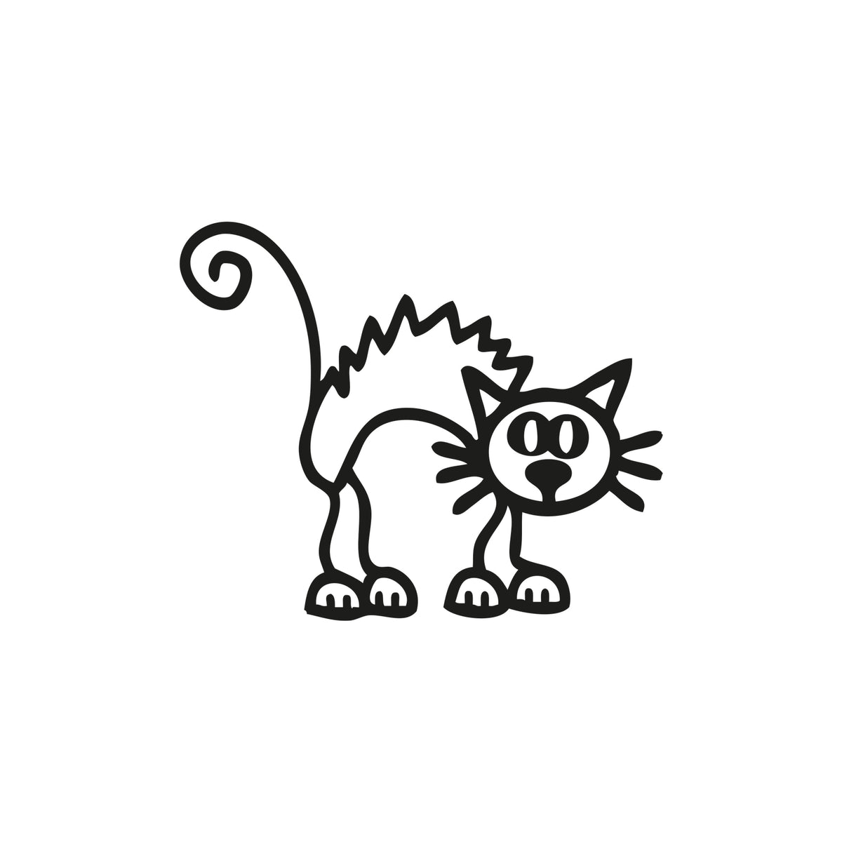 Gatto 3 - Adesivi Famiglia