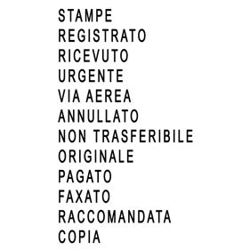 Impronte selezionabili