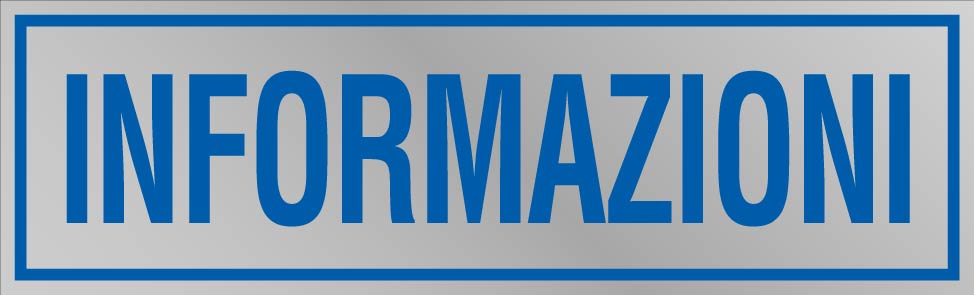 Etichetta adesiva "Informazioni"