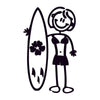 Mamma con surf