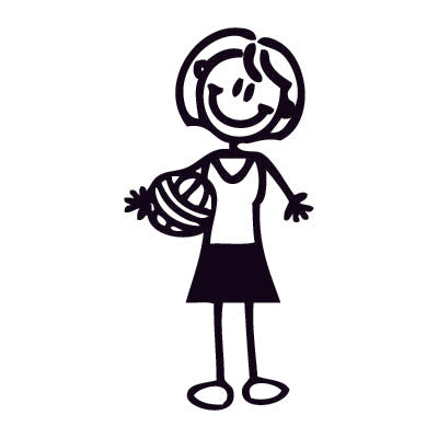 Mamma pallavolista - Adesivi Famiglia