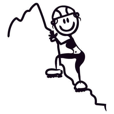 Mamma scalatrice - Adesivi Famiglia