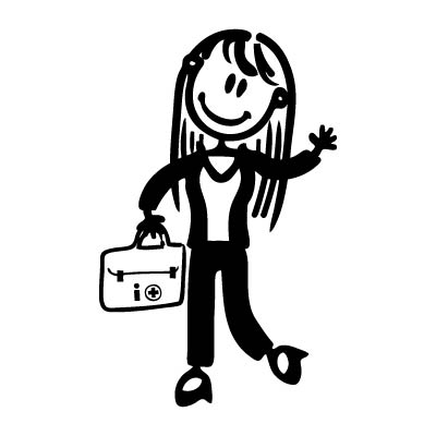 Mamma in carriera - Adesivi Famiglia