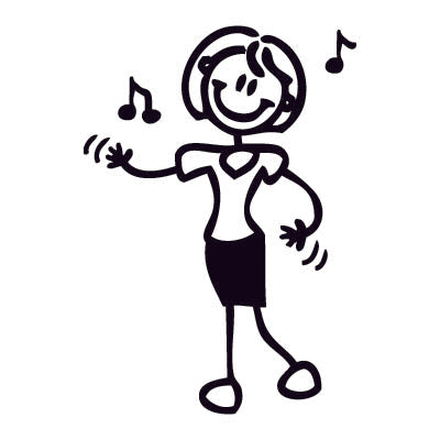 Mamma ballerina - Adesivi Famiglia