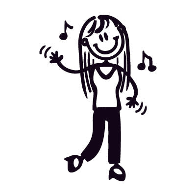 Mamma che balla - Adesivi Famiglia