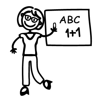 Mamma insegnante - Adesivi Famiglia