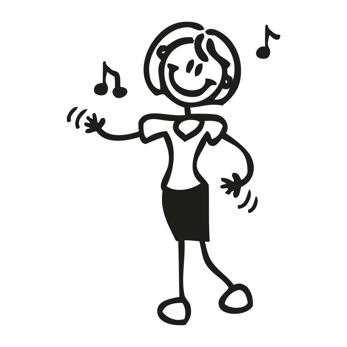 Mamma ballerina - Adesivi Famiglia