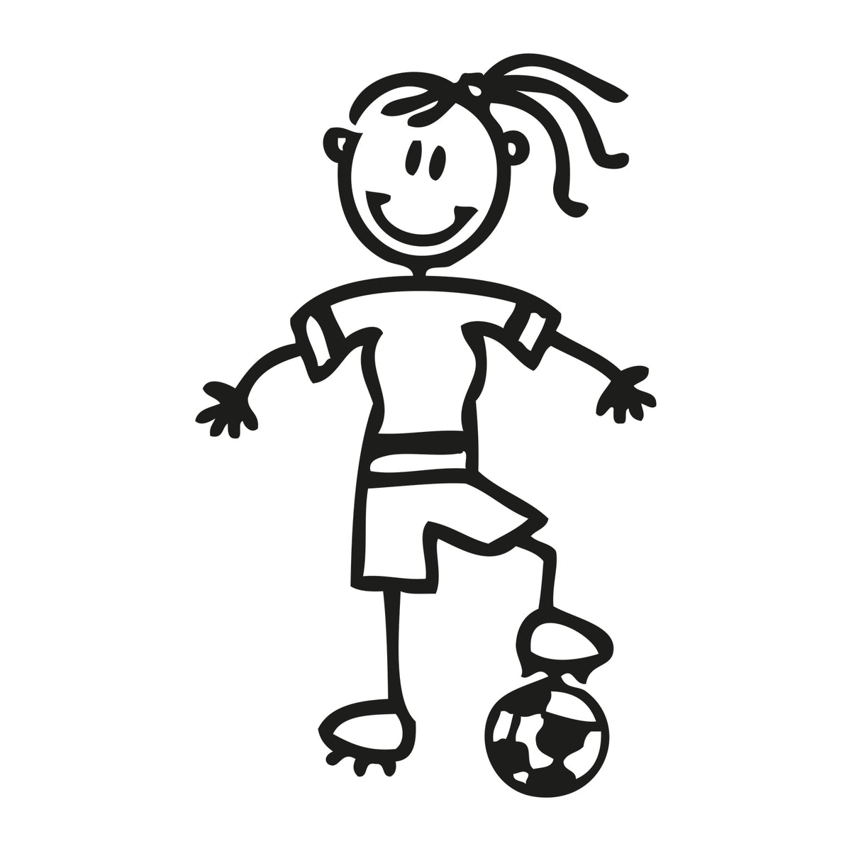 Mamma calciatrice - Adesivi Famiglia