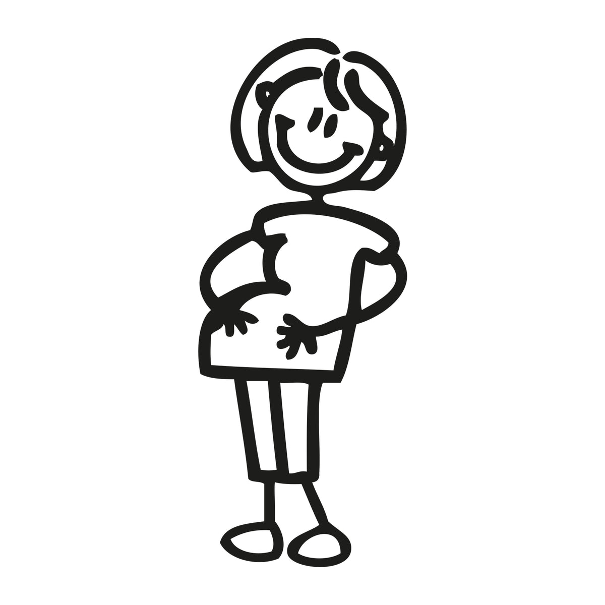 Mamma col pancione - Adesivi Famiglia