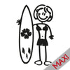 Mamma con surf