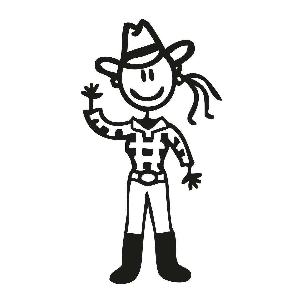 Mamma cowgirl - Adesivi Famiglia