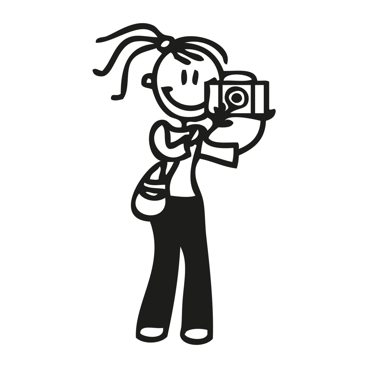 Mamma fotografa - Adesivi Famiglia