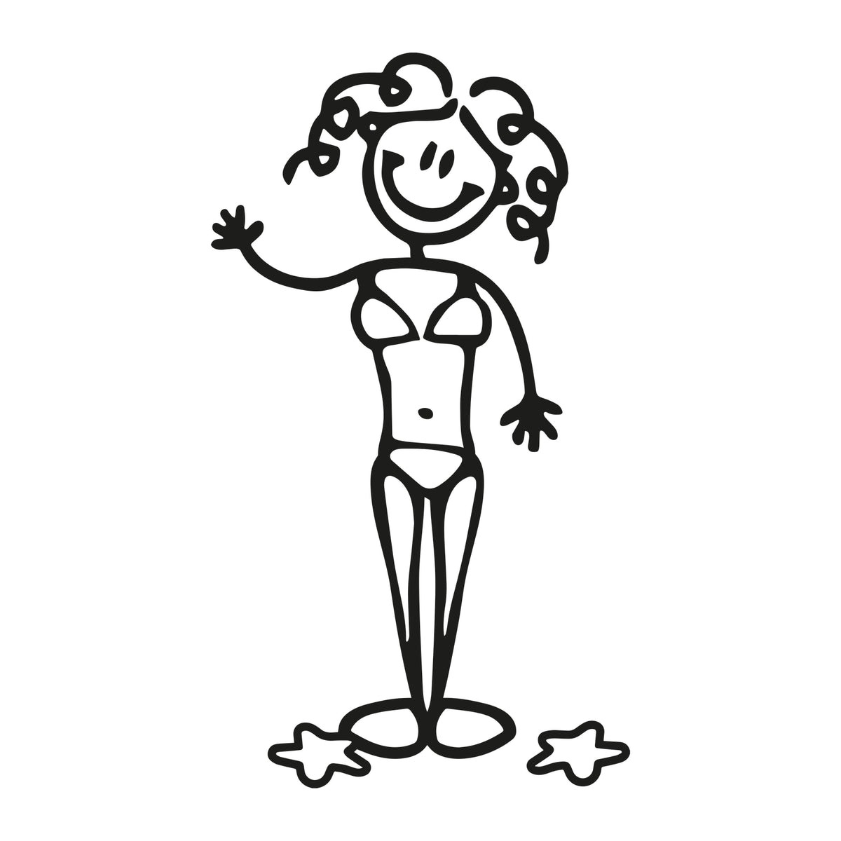 Mamma in bikini - Adesivi Famiglia