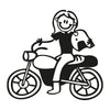 Mamma in moto
