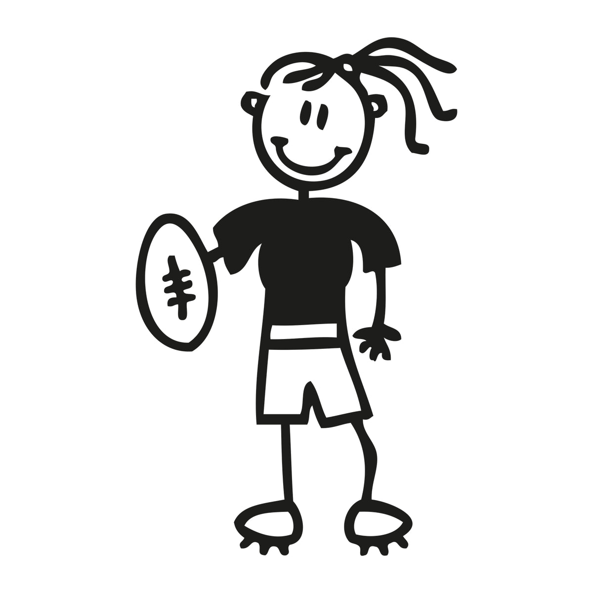 Mamma rugby - Adesivi Famiglia