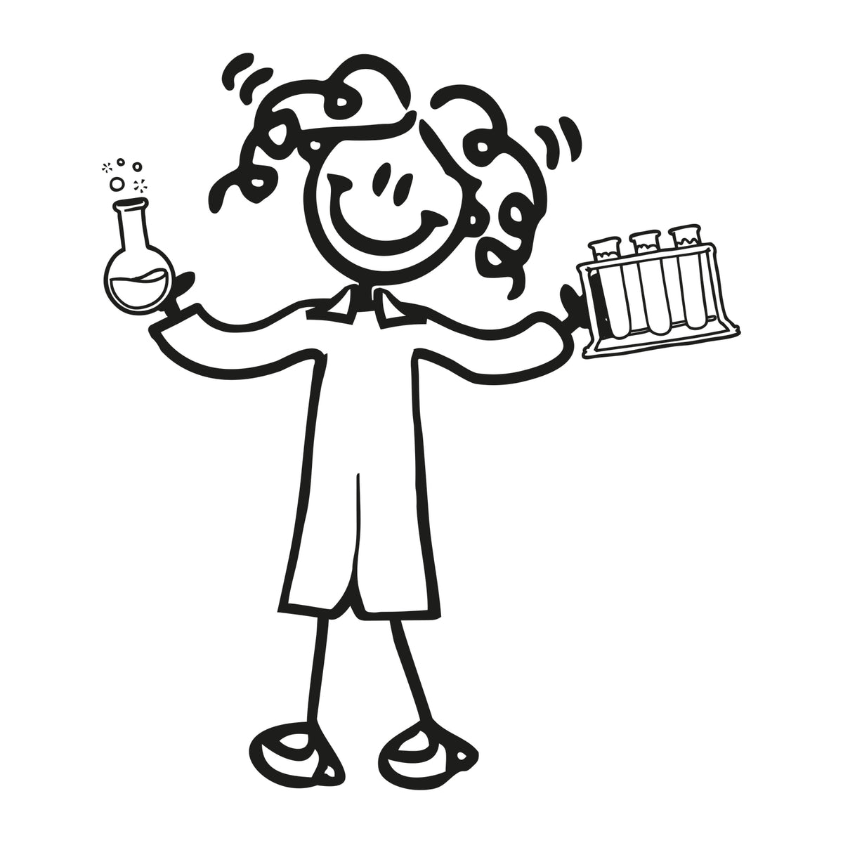 Mamma scienziata - Adesivi Famiglia