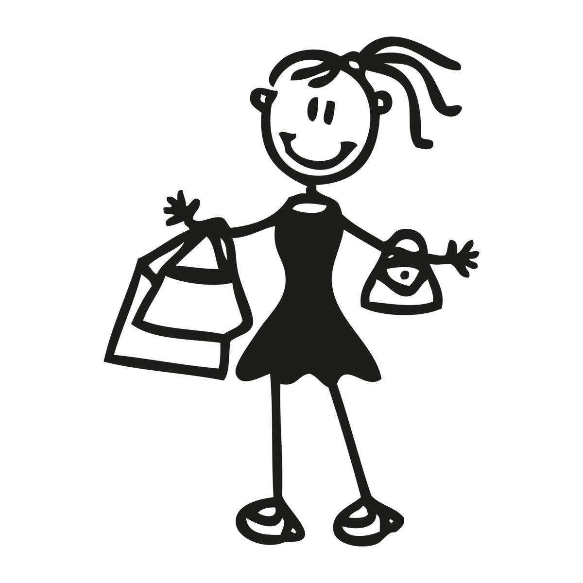 Mamma shopping - Adesivi Famiglia