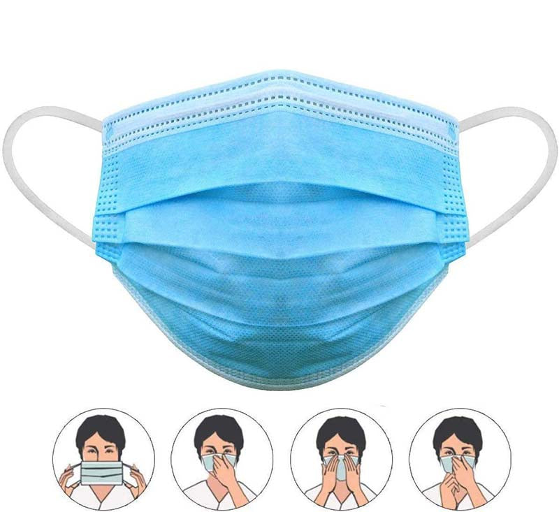 Fissaggio mascherina con elastici