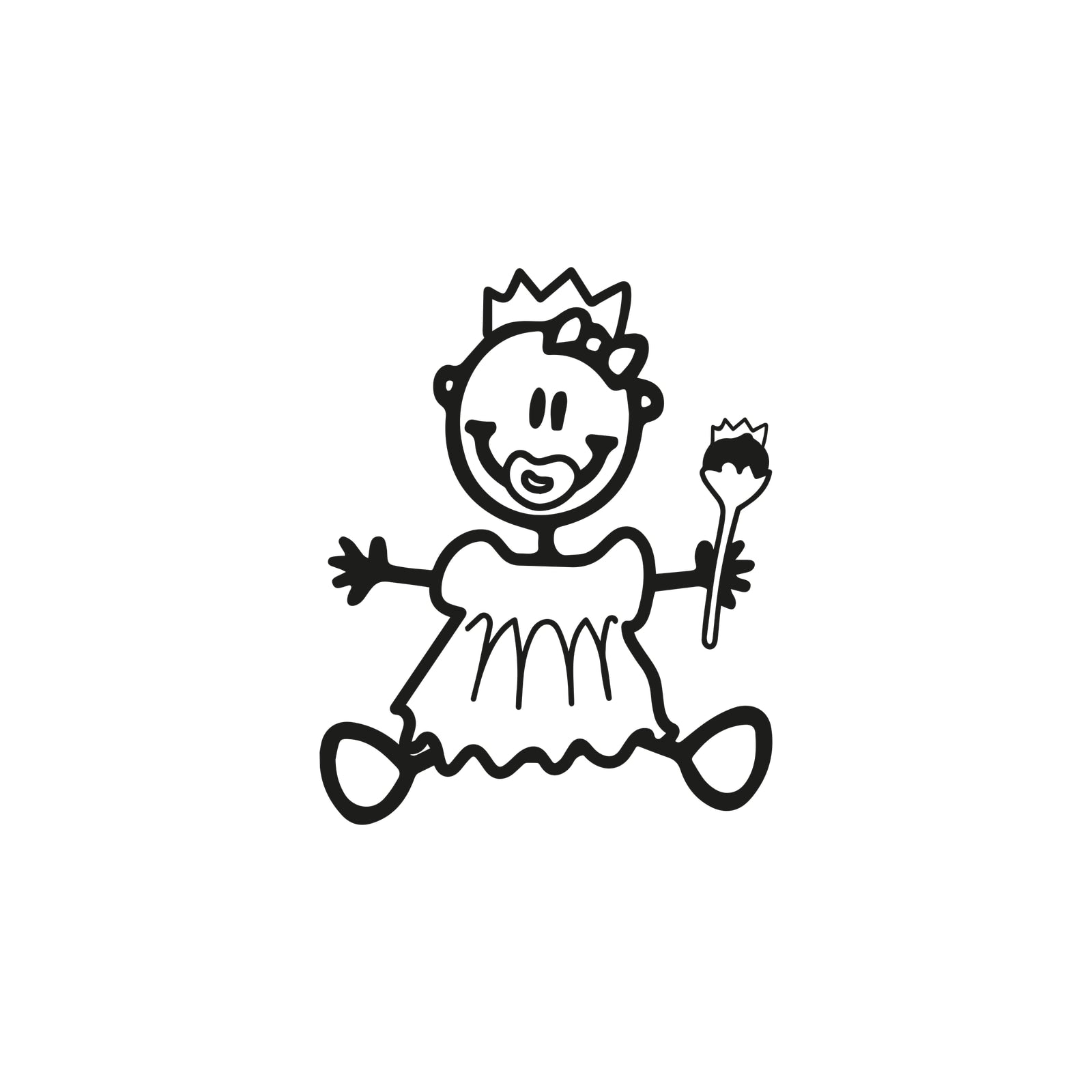 Neonata principessa - Adesivi Famiglia