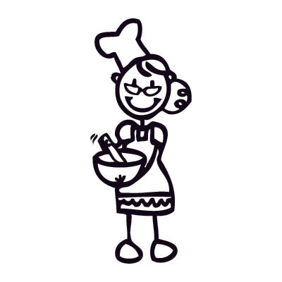 Nonna cuoca - Adesivi Famiglia