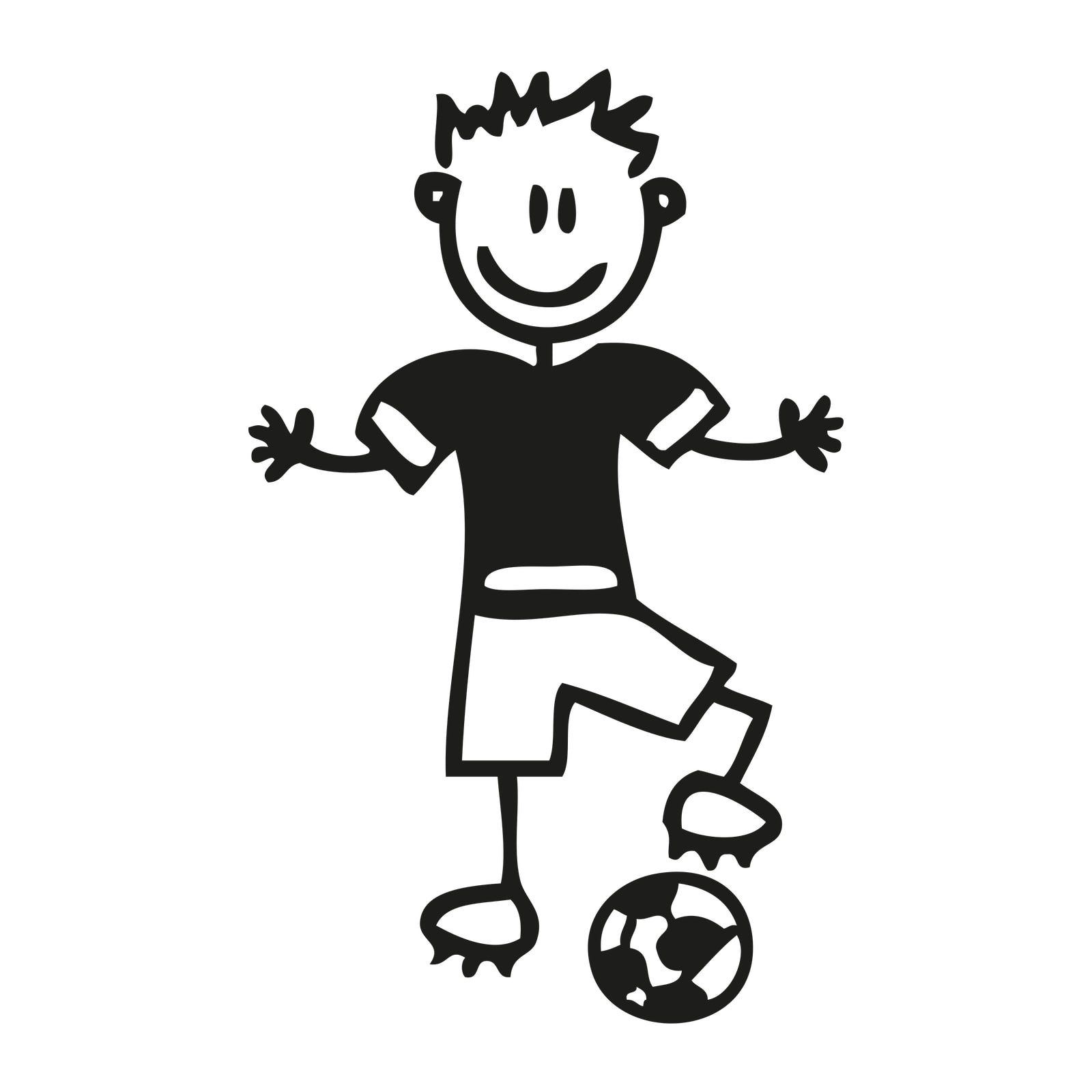 Papà calciatore - Adesivi Famiglia