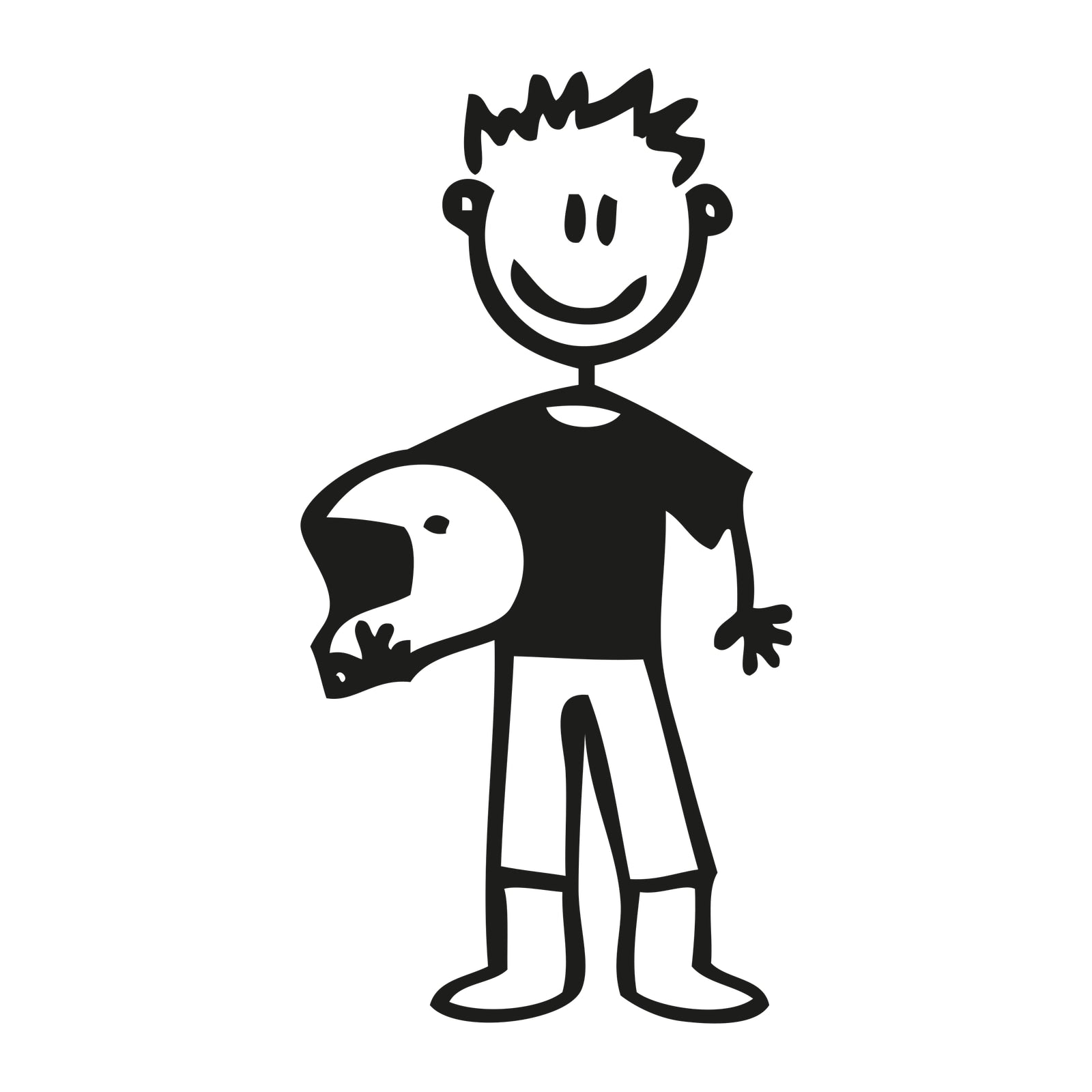 Papà con casco - Adesivi Famiglia