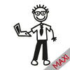 Papà con computer