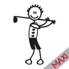 Papà con mazza da golf