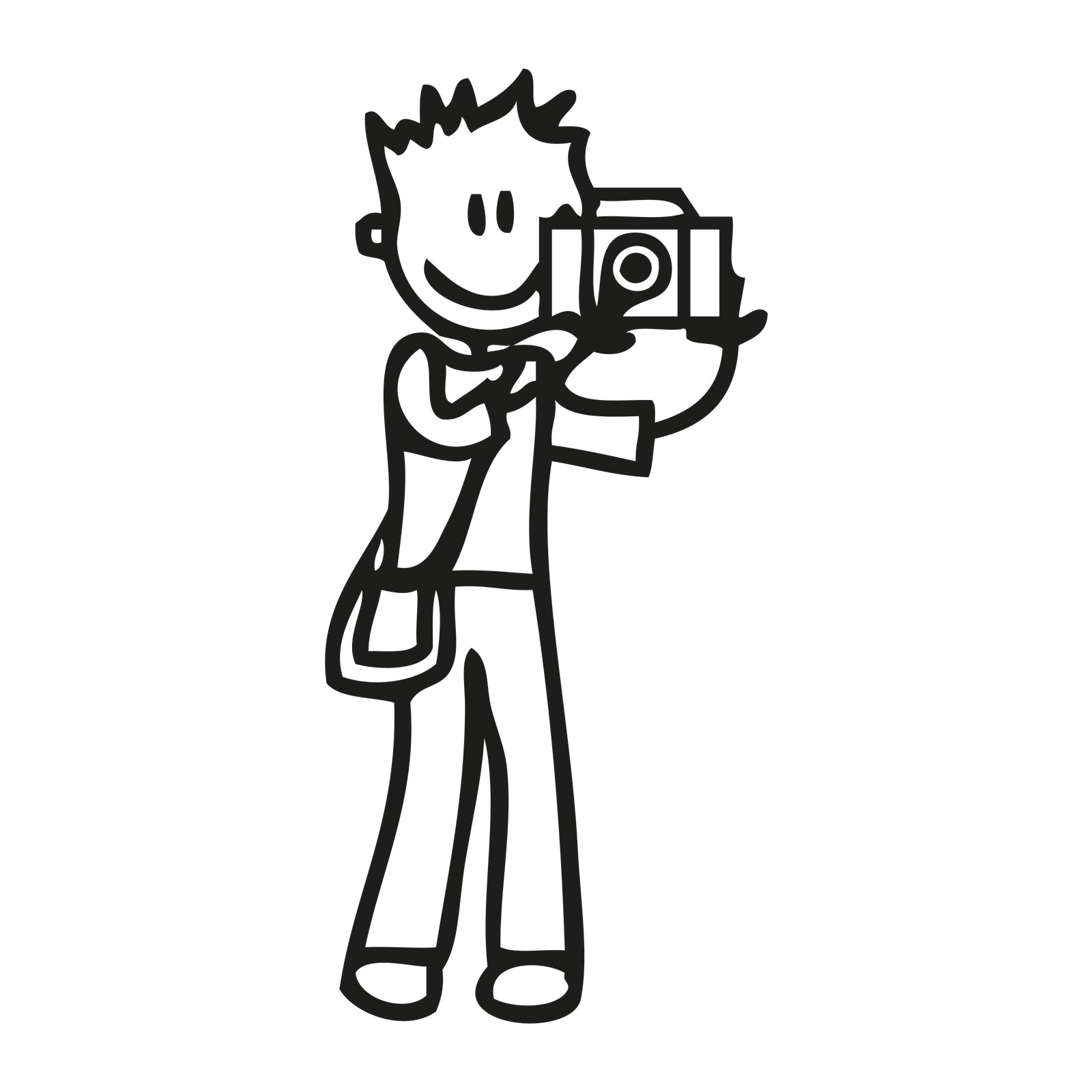 Papà fotografo - Adesivi Famiglia