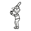Papà giocatore di baseball