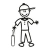 Papà giocatore di cricket