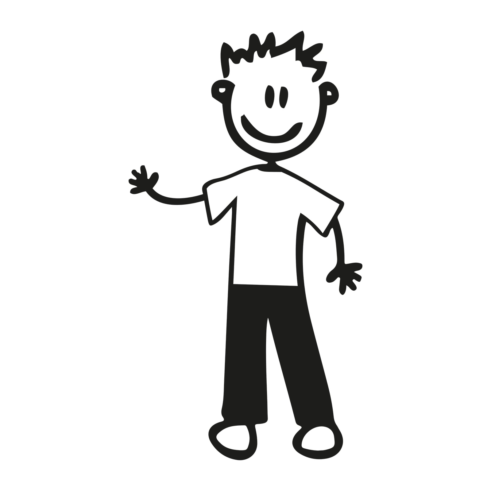 Papà in blue jeans - Adesivi Famiglia