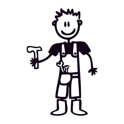 Papà tuttofare - Adesivi Famiglia