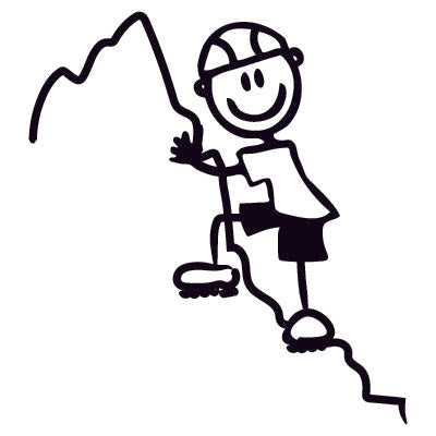 Papà scalatore - Adesivi Famiglia